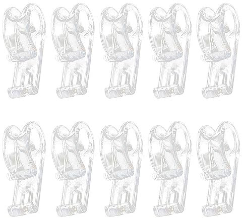 10 PCS Roman Blind P Clip Clear Saftey Chain Retainer Plastic Roller Blind Clips Cord Guide Fixation Hook for Roller Blinds Cord Loop Bead Chain Tension Device