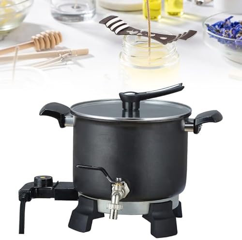 JoliJour Fusione di cera per la creazione di candele Kit per fare candele di cera fai da te elettrica 5L Kit Sciogli Cera Candele Pulizia facile per la produzione all'ingrosso di sapone per candele