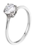 LIU-JO Ring Anello in Acciaio Colore Silver mit Kristall Missur 12 LJ2144M12 Marke, Estándar, Metall, Kein Edelstein