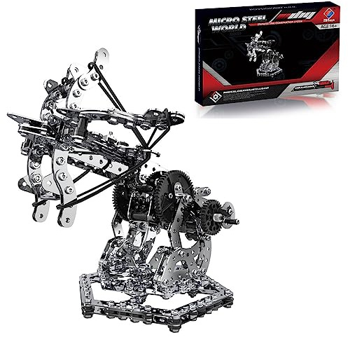 GOUX 3D Metal Puzzle Kit, 812PCS Mechanical Dragon Crossbow 3D Jigsaw Puzzle Metal Model Kit, DIY Assembly Toy for Adults & Teens