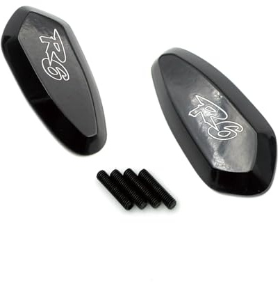 BBAUER Zubehör für Seitenspiegel Motorrad-Spiegel-Block-Off-Kappen-Spiegel-Grundplatten-Abdeckung Für Yamaha YZF R6 YZFR6 YZF-R6 2003 2004 2005 2006 (Color : Nero)