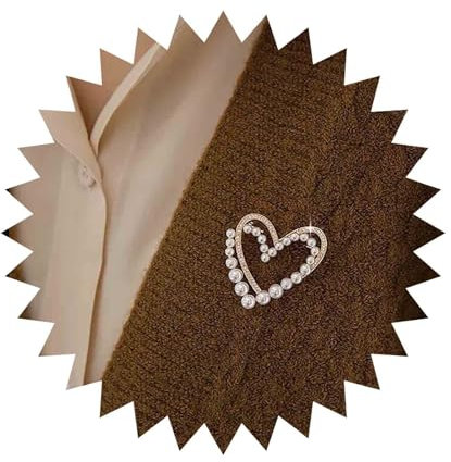 Inilbran Broche Coeur En Cristal Broche Coeur En Strass Broche Coeur Vintage Perle Broche Coeur Amour Broche De Revers Mariage Broche Coeur En Perle Cz Broche De Revers Bijoux Pour Femmes Et