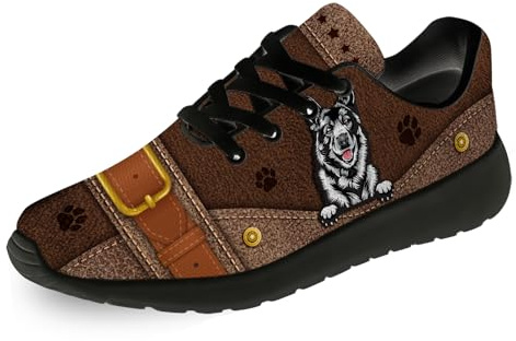 Womens Mens Norwegian Elkhound Sneakers Running Shoes Tennis Walking Sneakers Norwegian Elkhound Dog Lovers Shoes Gifts for Women Men,10 Men/11.5 Women