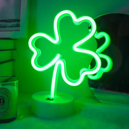 Aslanka Clover LED-Licht, Schlafzimmer-Desktop-Licht – Nachtlicht, USB/batteriebetrieben, Geburtstagsgeschenk, Party, Kinder, Wohnzimmer, Dekoration
