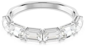 Swarovski Millenia Armreif, Oktagon-Schliff, Weiß, Rhodiniert