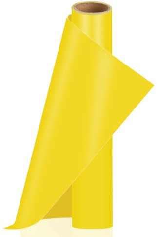 VINYL FROG Yellow Permanent Vinyl Matte Self Adhesive Vinyl Roll 12'' x 10ft for Mug Cup Window Home Decors