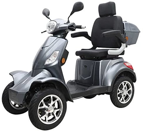 Elektromobil “Vita Care 4000 Li”, 25 km/h, 40Ah, 100 Kilometer Reichweite, Lithium Akku, Seniorenmobil, E-Mobil, Senioren, Seniorenroller Straßenzulassung, Elektrofahrzeug, Grau