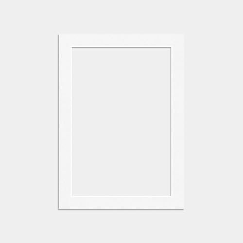 Procut Global 50x70cm White Picture Mounts to Fit 40x60cm Size Photo Mount with Aperture for 40x60cm White Mount Board Card Picture Frame Mats For Display Artwork or Paintings