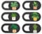 6pk Laptop Camera Cover Slide Cute, Laptop Accessories, Webcam Cover Slide, Phone & Computer Camera Cover Slide, Web Cam Privacy Cover, Camera Blocker. (Plants (Small Size))