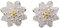 Echt S925 Silber Ohrstecker Damen Lotusblüte Ohrringe