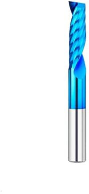 Temhyu 3.175/12mm Shank CNC Router Bit Carbide End Mill Single Flute Milling Cutter For Cutting Aluminum Copper Milling Tool(8x32x80mm)