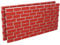 FRANKYSTAR Bricklane 2er-Set 3D-Wandpaneele, 120 x 60 x 2,5 cm, Steinoptik, wasserdicht, für Innen- und Außenbereich, aus PU, Rot