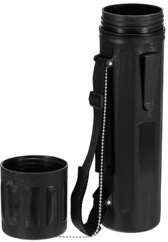 sourcing map Welding Rod Storage Tube, 14 Inch Tungsten Electrode Holder Container Airproof Waterproof 4.5kg Capacity with Strap, Black