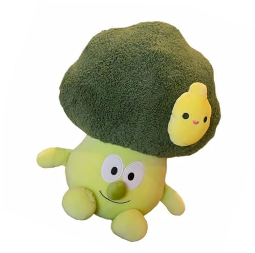 Sosoport Brokkoli-Puppe Entzückendes Plüschtier Stoffpuppe Für Jungen Und Mädchen Einzigartiger Stil Raumdekoration Zufälliger Stil