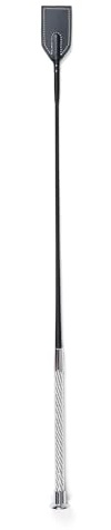 Dublin Crystal Handle Crop II, Black, 65cm