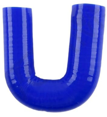 JKELPV Manguito Turbo Kit de Manguera de admisión de Turbo e intercooler de Silicona Universal de 170 mm de Longitud con Codo Reductor de 180 Grados Manguera Gasolina(180 ID57-63MM 3ply)