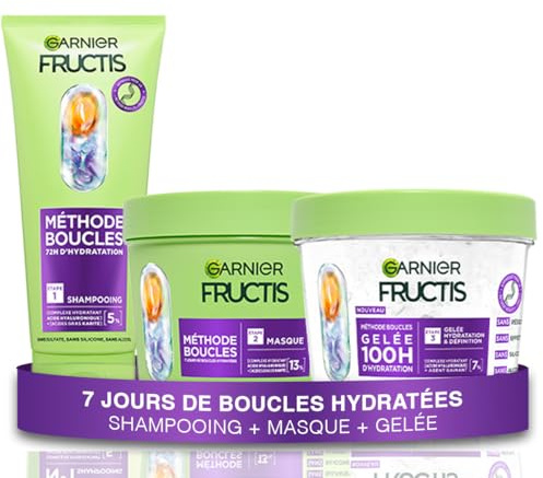 Garnier Fructis Méthode Boucles Routine 3 Produits Pour Toutes les Boucles
