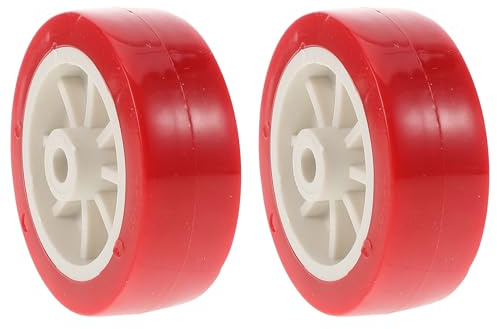 GANAZONO 2 pezzi Ruote di Ricambio per Cavalletto Moto in Metallo Ruote per Sollevatore Garage Mobilità Agevole e Resistenza Elevata per Uso Professionale e Te