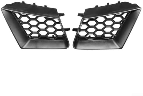 Repuesto de rejilla superior delantera, para Seat para Ibiza 6L y Córdoba 6L 2002-2009, par de rejillas superiores de parachoques izquierdo y derecho, plástico negro