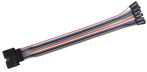 Qcbuegof 16-poliges auf 8-poliges Splitter PC Host Stromkabel, praktisch für Mainboard Supermicro Panel Umschaltung, 20 cm Länge, Frontplatten Adapter