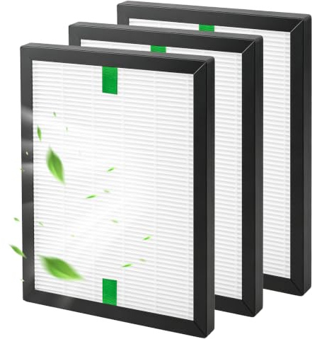 Paquete de 3 filtros HEPA compatibles con MeacoDry Arete One & Two 10L/12L deshumidificador y purificador de aire, filtro de repuesto Mellbree H13 Hepa captura polvo, polen, caspa de mascotas y olores