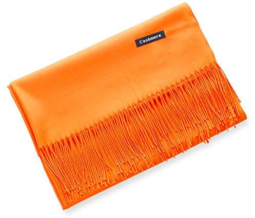 Große Super Weiche Cashmere Marke Schal orange