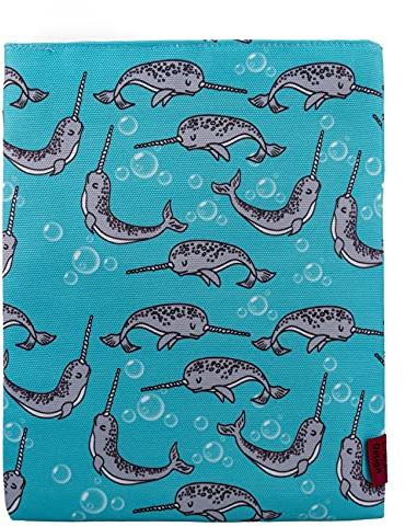 LParkin, Narwhal Design Medium Book Envelope Gift Idea Medium 11 x 8.5 Gifts for Book Lovers