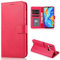 CTIUYA Schutzhülle für Huawei P30 Lite, Hülle Handyhülle Leder Klapphülle Handytasche Flip Brieftasche Schutzhülle Magnet Wallet Case Tasche Lederhülle für Huawei P30 Lite,Rose Rot