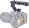 UURig R005 Lightweight Aluminum Alloy Camera Hot Shoe Top Handle Grip, Universal Video Stabilizing Rig With 3 Cold Shoe Adapters to Mount Microphone, LED Light, Monitor, Easy Low Angle Shots.