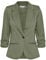 fransa FRZablazer Damen Blazer Kurzblazer Jacke mit Stretch Geraffte Ärmel mit Taschen, Größe:S, Farbe:Hedge (180515)