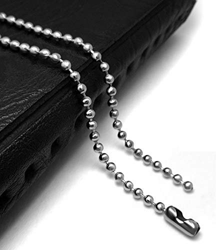 Edelstahlkette 5 Stränge Set Edelstahl 2mm Kugelkette Metallkette Kabelkette Perlenkette Link Kette Halsketten Schmuckkette Schluesselkette