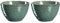 Leonardo Matera Keramik-Schalen, 2-er Set, spülmaschinengeeignete Schüsseln, 2 Steingut-Schalen mit Glasur, grün, 980 ml, Ø 15,3 cm, 026986