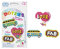 DIAMOND DOTZ DTZ12.012 - Original Diamond Painting Sticker Set LOVE mit 3 glitzernden Dotzies Aufklebern, DIY Diamant Einsteiger Komplettset für Kinder ab 8 Jahren, Extra funkelnd, ca. 8,8 x 6,3 cm