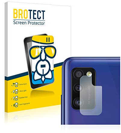 BROTECT Schutzglas für Samsung Galaxy A41 (NUR Kameraschutz) Schutzfolie Panzer Folie Glas Displayschutz Made in Germany [ 9H, Anti-Fingerprint]