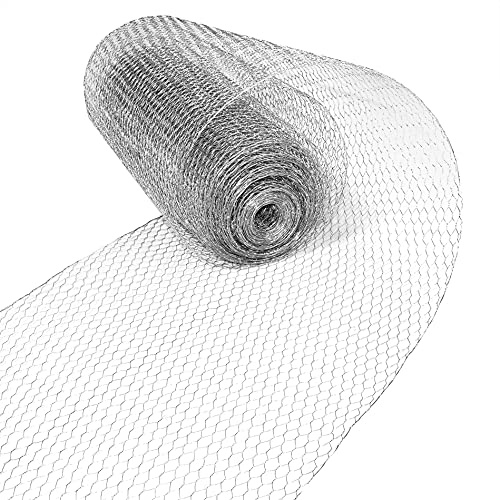 ESTEXO Sechseckgeflecht Zaun Draht Hasendraht Drahtzaun Drahtgeflecht 6eck Gartenzaun Drahtgitter (1,20 x 10 m)