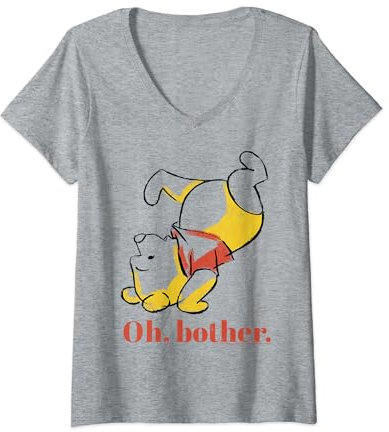 Disney Winnie The Pooh Tumble Bear Oh Bother T-Shirt avec Col en V