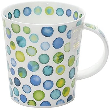 LO-COOS-XX Tasse aus Knochenporzellan mit Punkten, Lomond-Form, 0,32 l