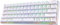 Redragon K630 Dragonborn 60% Wired RGB Gaming Keyboard, 61 Keys Compact Mechanical Keyboard with Tactile Brown Switch, Pro Driver Support, White