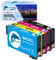 GoToners 405XL Multipack Kompatibel für Epson 405 XL Druckerpatronen für Workforce Pro WF-4820 WF-3820 WF-4830 WF-7840 WF-7830 WF-3825 WF-4825 WF-7835 Drucker (1 Schwarz, 1 Cyan, 1 Magenta, 1 Gelb)