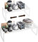 Taotigzu Estantería Extensible de Cocina, Apilable, Estantería Metálica de Almacenaje, 36-60x23x30 cm, Blanco