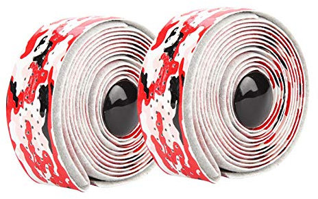 Bediffer Fahrrad Lenkerband, Fahrrad Lenkerband Lenkerband Rennrad Lenkerband Rolls Lenkerband Hohe Z?higkeit f?¡ì1r Stra?enrennen f?¡ì1r Tourenradfahren(Tarnung rot), Fahrr?der und Ersatzteile