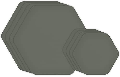 GEAR AID Tenacious Tape Reparaturflicken für Jacken, Zelte, Outdoor-Ausrüstung und technische Stoffe, 7,6 cm rund, 6,3 cm und 3,8 cm Sechskant-Formen, Farb- und Größenoptionen, OD Green