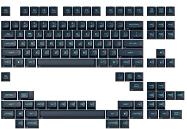 DROP MT3 Dusk Keycap Set, ABS Hi-Profile, Doubleshot Legends, Cherry MX Style Kompatibel mit 60%, 65%, 75%, TKL, WKL, 96-Tasten Tastaturen und mehr (Basis-Kit)