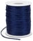 LEREATI Satin Cord 1.5mm x 100m Nylon Cord Bracelet Thread, Rattail Silk Beading Thread Jewellery String for Making Bracelet, Necklace, Chinese Knot, DIY Crafts (Dark Blue)