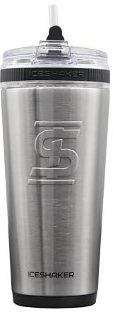 Ice Shaker 26 Oz Tumbler, Insulated Water Bottle with Straw, Stainless Steel Water, As Seen on Shark Tank, Water Bottle with Straw, Stainless