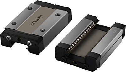 Veekaft 2 Stk Schieber aus 440C-Edelstahl MGR7 Miniatur-Linearführung MGN7H Schlitten, geeignet für 3D-Drucker CNC （Nur MGN-Schieberegler,MGN7H,2)
