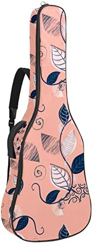 Akustikgitarrentasche Wasserdicht Gitarre Rucksack Dicke Weich Gepolstert Lila Streifen Klassik Gitarre Tasche, Farbe2, 42.9x16.9x4.7 in, Taschen-Organizer