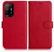 DENDICO Coque pour Oppo A94 5G / Oppo A95 5G / Oppo F19 Pro Plus, PU en Cuir Coque Portefeuille Étui Housse, Design Classique TPU Coque pour Oppo A94 5G / Oppo A95 5G / Oppo F19 Pro Plus, Rouge