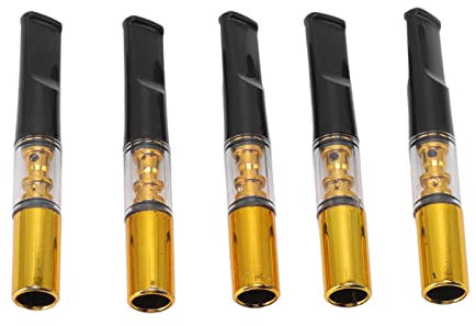 Lot de 5 étuis à Cigarettes avec Filtre, Cafetières à Usage Unique, Filtres Microporeux, Portables, Réutilisables, Filtre à Goudron de Fumée, pour Homme et Femme.