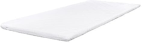 Pillows24 - Topper 160x200cm aus Kaltschaum - 6cm hoch - Matratzentopper mit abnehmbarem Bezug | Wendbar & Fixierbänder | Oeko-TEX | Made in EU - Matratzenauflage | Matratzen Topper für jedes Bett